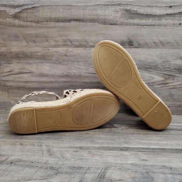 ❤️ 283 BellaMarie Moira Animal Print Brown Leopard Ankle-Strap Espadrille Sandal - Picture 8 of 12